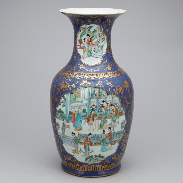 URNA, porslin, Kina 1800-tal.