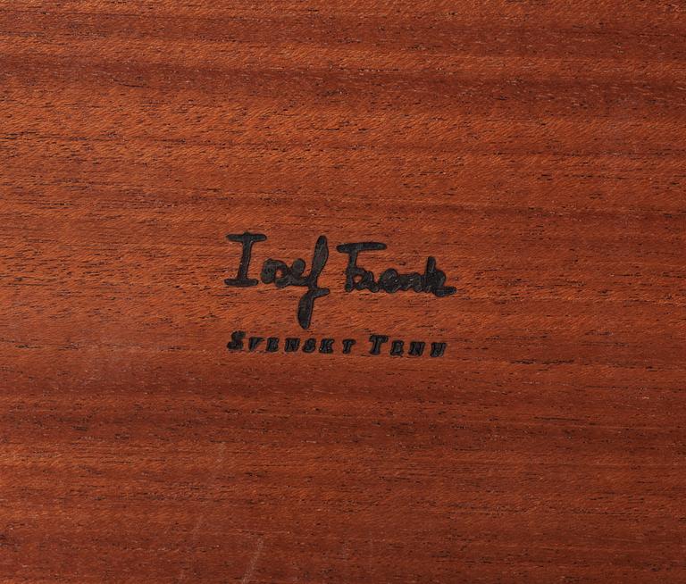 A Josef Frank cherry and burrwood table, Svenskt Tenn, model 1058.
