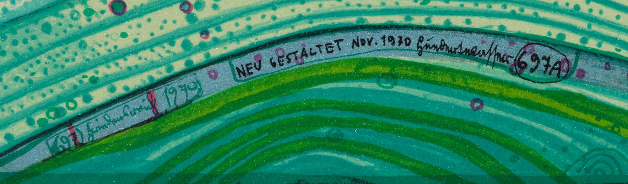 Friedensreich Hundertwasser, "Regentag on waves of love".