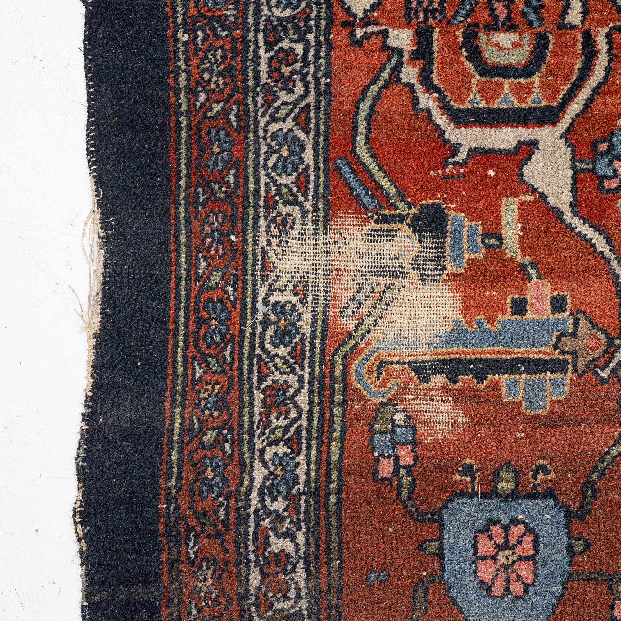 An antique carpet, probably Bidjar, West Persia, c. 447 x 340 cm.