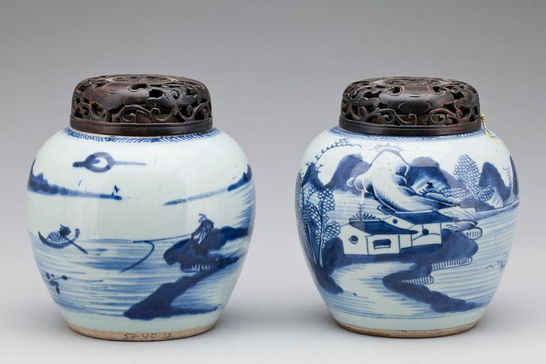 BOJANER, 2 st, snarlika, Kina, 1700/1800-tal.