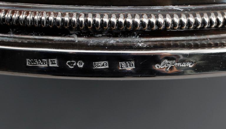 LJUSSTAKAR, 1 par, silver, Eric Löfman, MGAB, Uppsala 1979.
