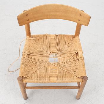 Børge Mogensen, 4 chairs, model J39. Fredericia Furniture Factory, Denmark.