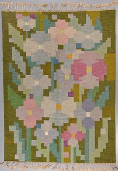 MATTA, rölakan, Ingegerd Silow, signerad, 235x171 cm, 1900-talets andra hälft.