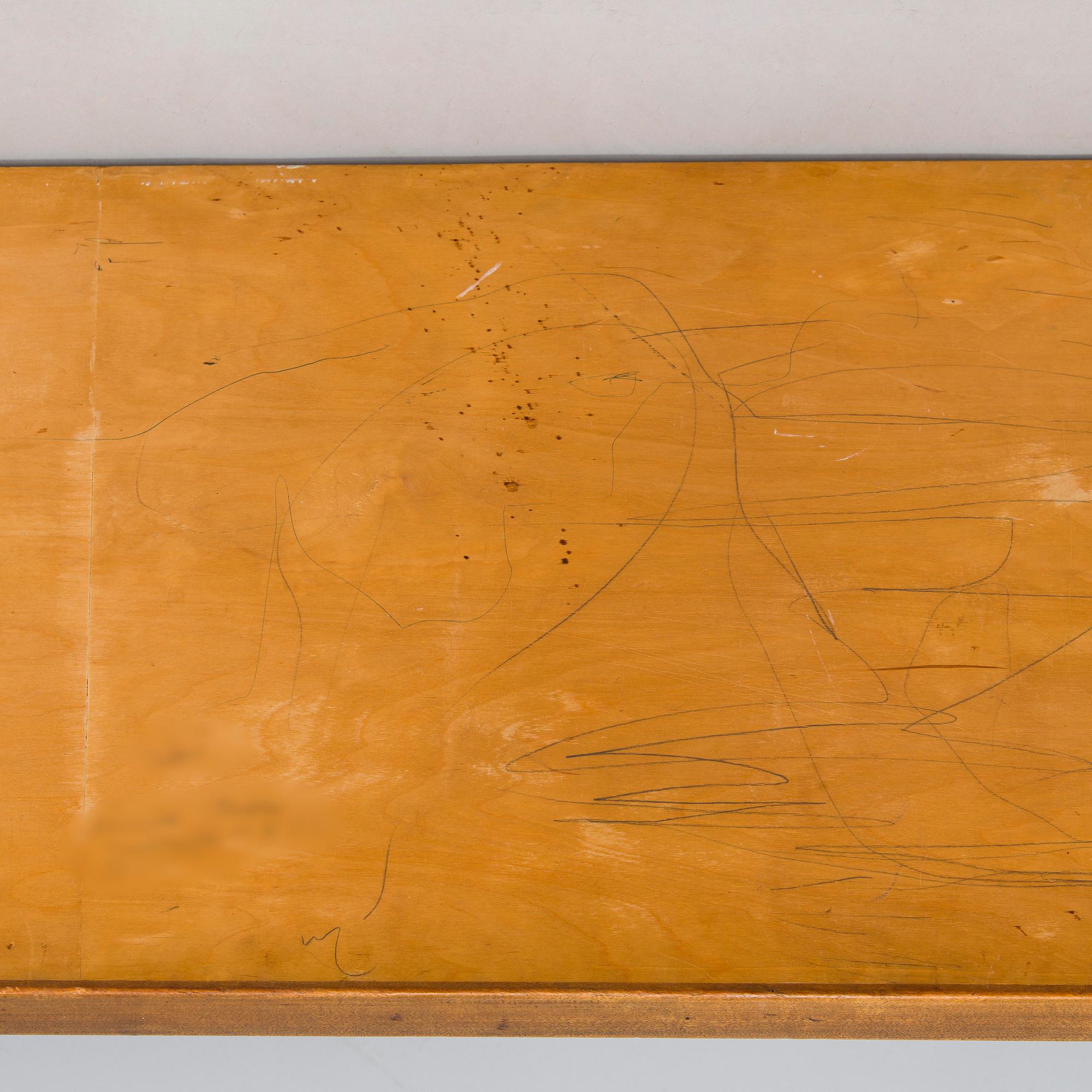 Carl Gustaf Hiort af Ornäs,  hylla, "Välipala", för HMN Huonekalu Mikko Nupponen 1950-tal.