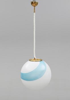 TAKLAMPA, märkt Murano Glass, Italy, 1900-talets andra hälft. Diameter ca 35 cm.