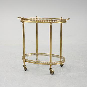 A brass drink trolley, 1960/70's.