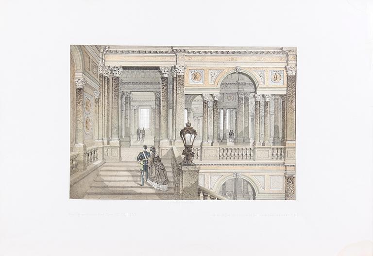 PARTI GRAFIK, ca 30 st, bla Mankell och Billmarck, 1800-tal.