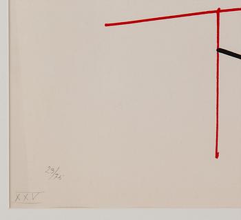 RICHARD MORTENSEN, färgserigrafi, 1966, signerad, 23/75 XXV.