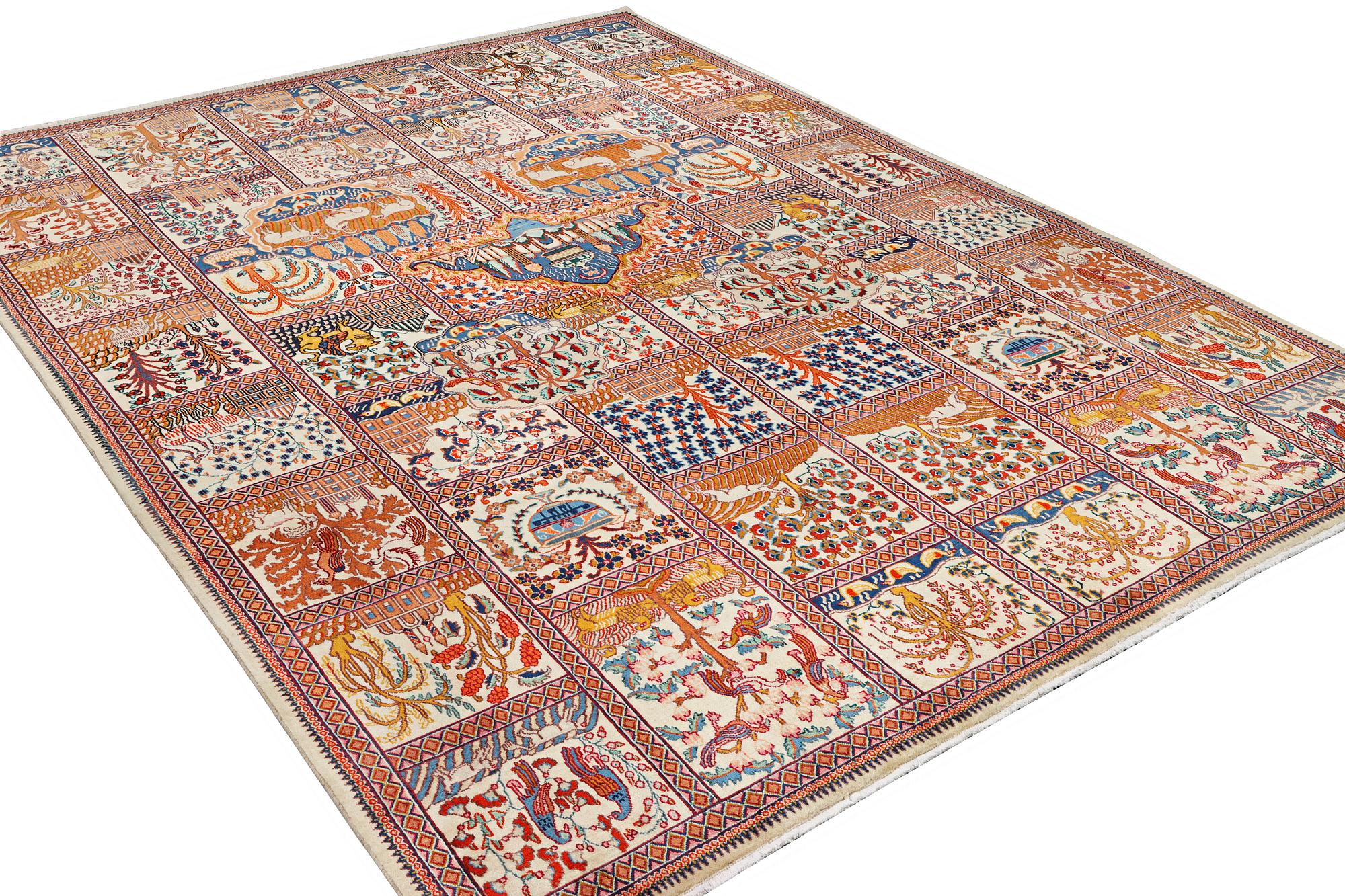 A Kashmar carpet, c. 391 x 291 cm.