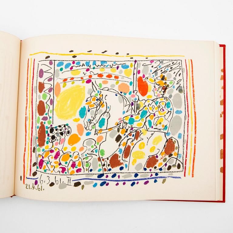 Pablo Picasso, bok, "Toreros", med fyra litografier, André Seuret, Monte Carlo, 1961.
