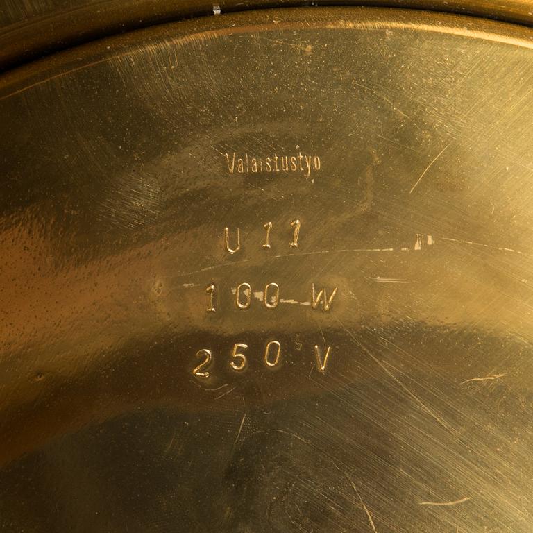 Alvar Aalto, a 'U11' ceiling light for Valaistustyö.