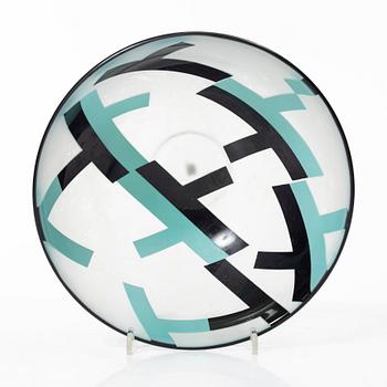 Klas-Göran Tinbäck, skål, egen ateljé, blåst av Wilke Adolfsson, 1995.