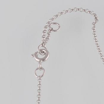 ARMBAND, 18K vitguld med briljantslipade diamanter ca 0.20 ct. Vikt 1,6 gram.