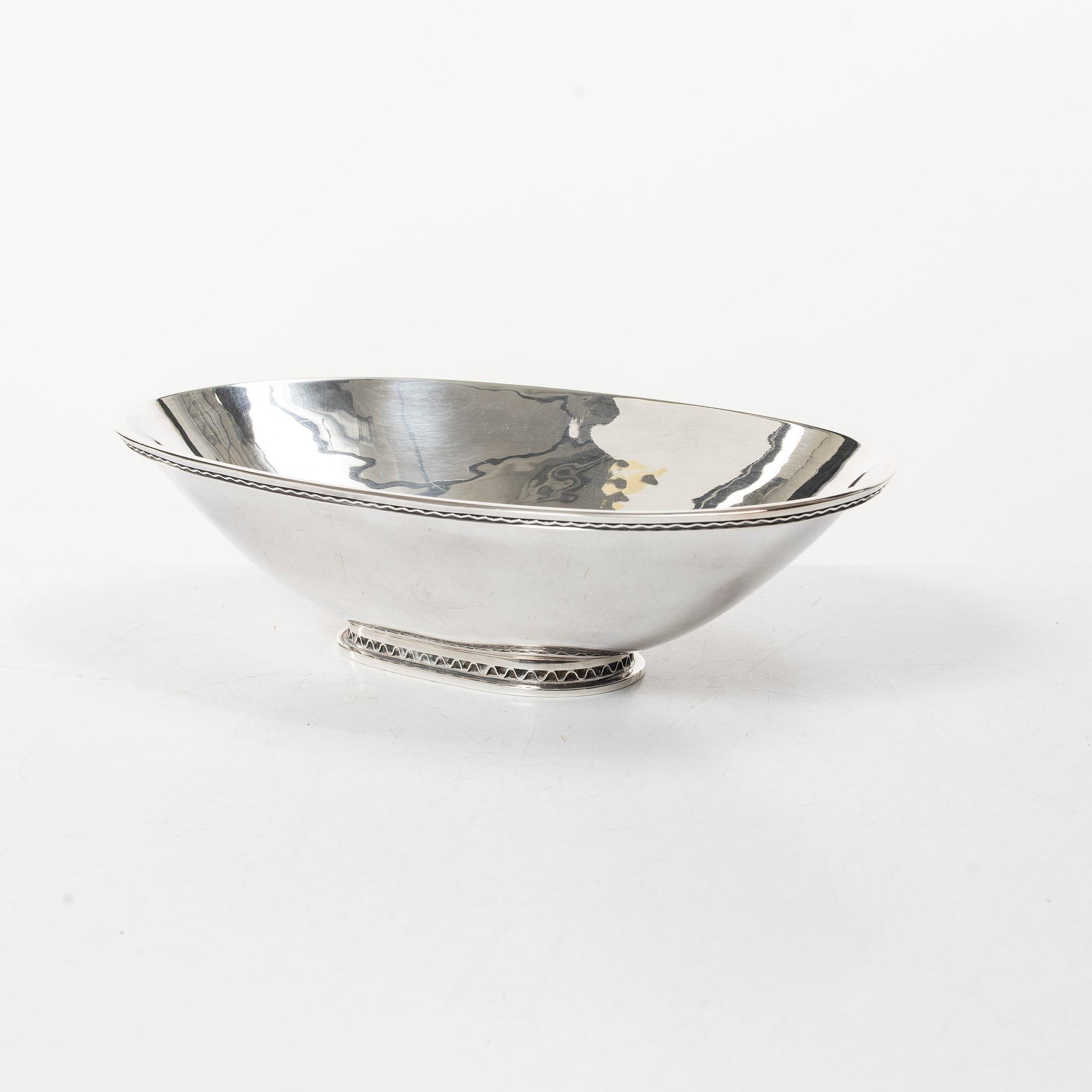 Eric Råström, Skål, silver, firma CG Råström, Stockholm 1975.
