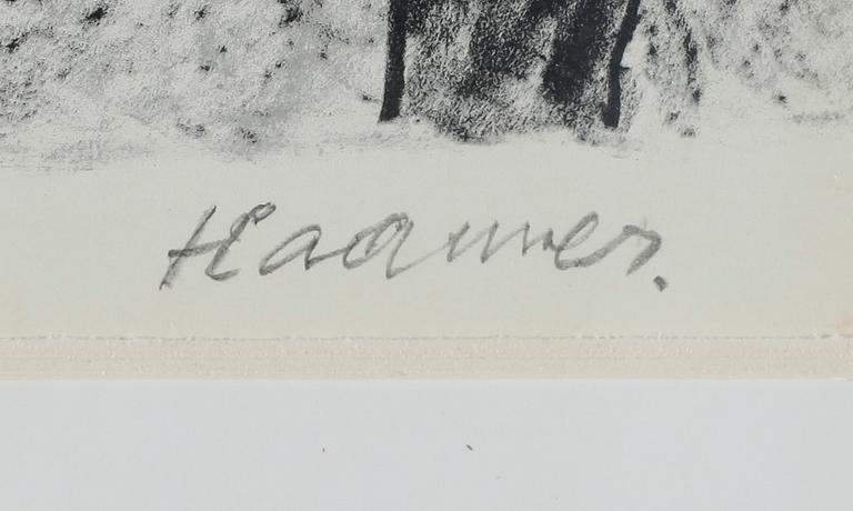 ERIK HAAMER, litografi, signerad 5/200.