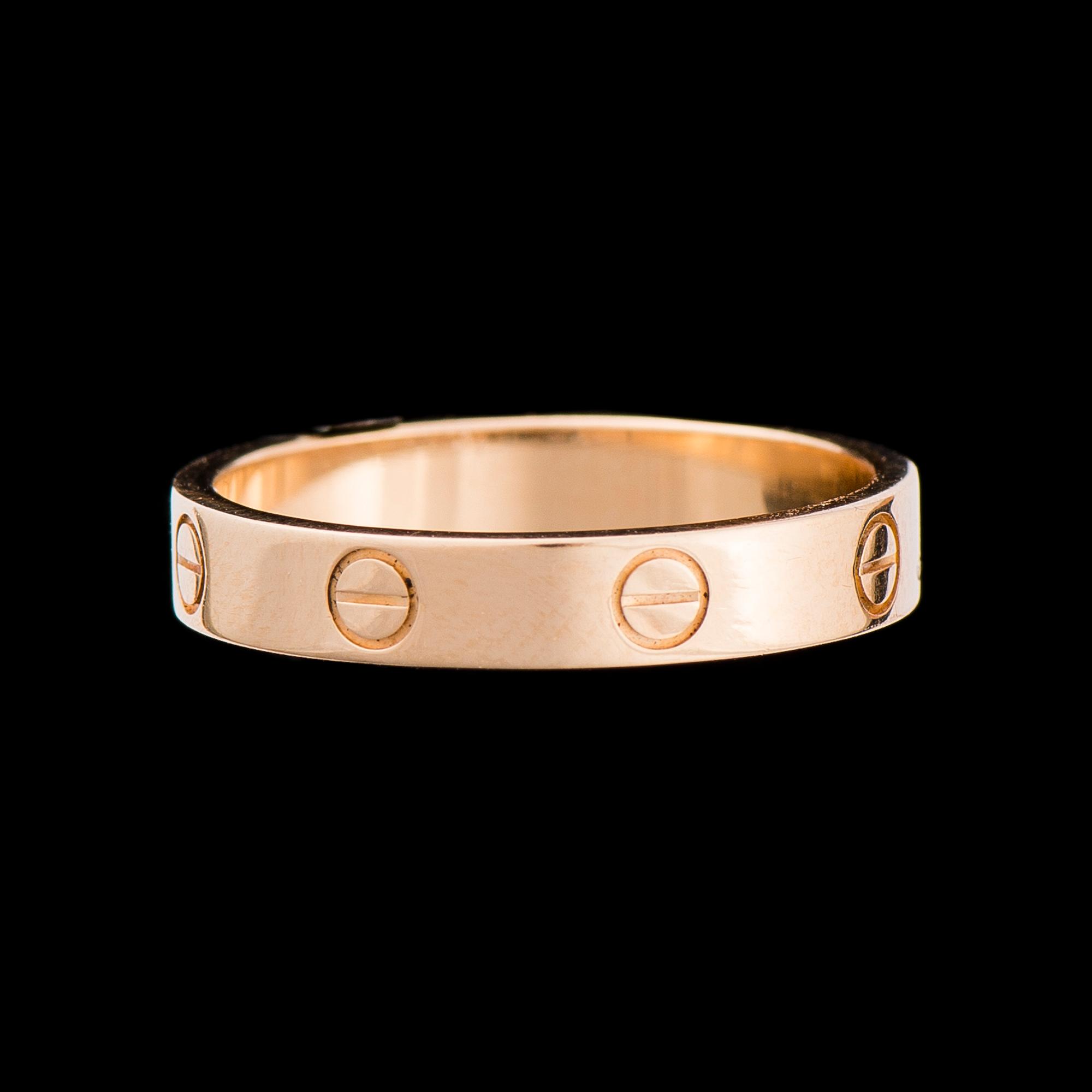 A RING, 18K gold. Cartier "Love".
