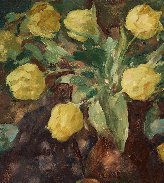 Lotte Laserstein, Yellow Tulips.