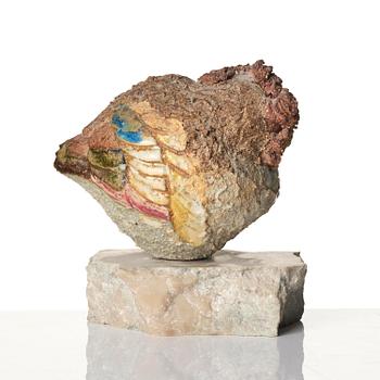 Tyra Lundgren, skulptur, chamotterat stengods, fågel, egen ateljé, Bredkvie, Gotland.