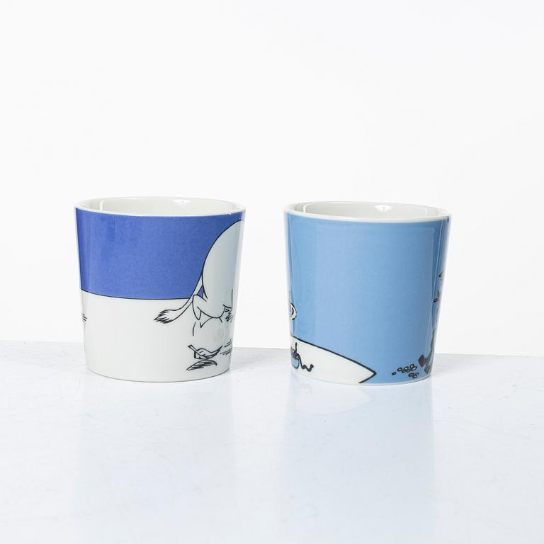 Arabia, 29 Moomin mugs, Finland.