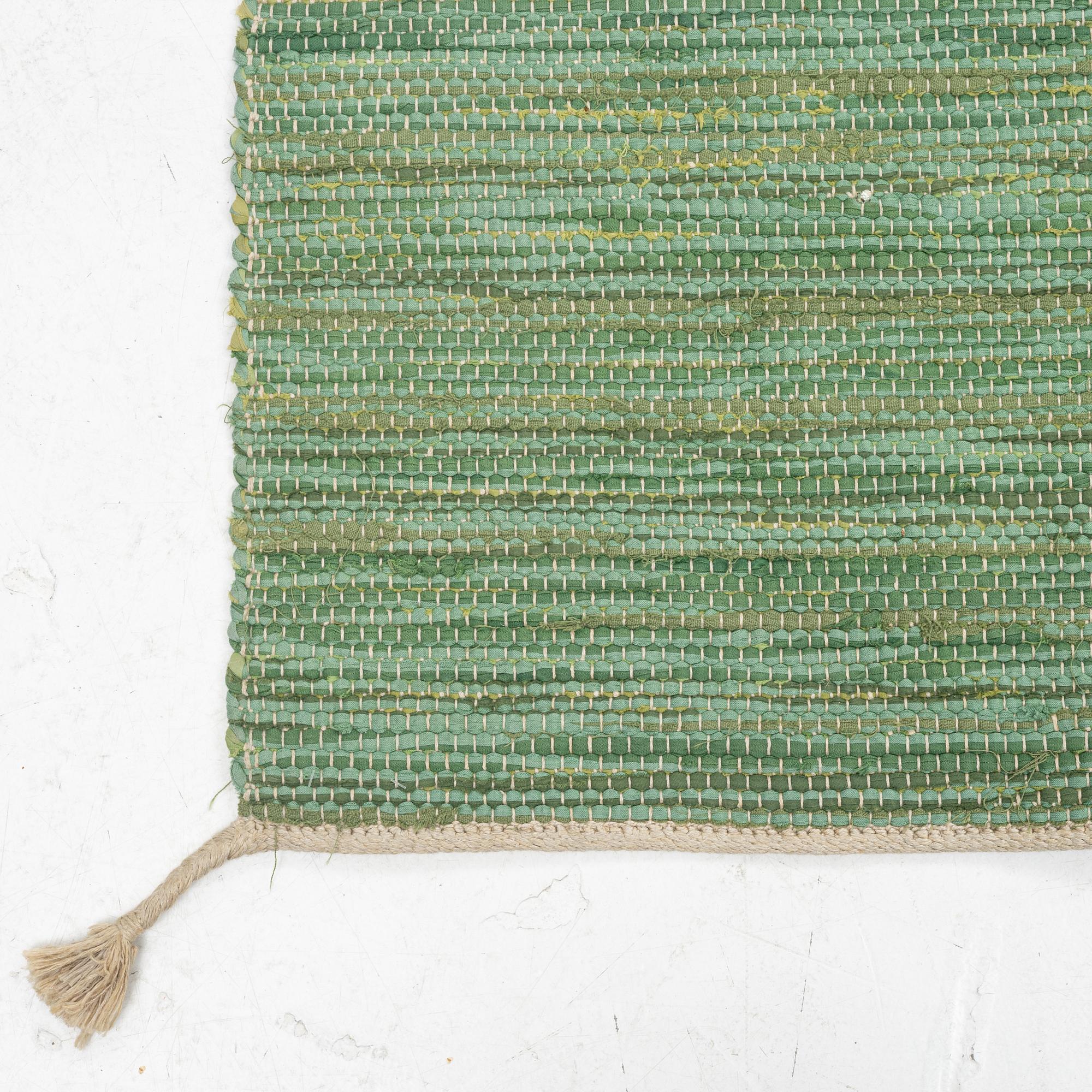 Margit Thorén, rag rug carpet, 'Schackrutan', Firma Svenskt Tenn, c. 250 x 194.