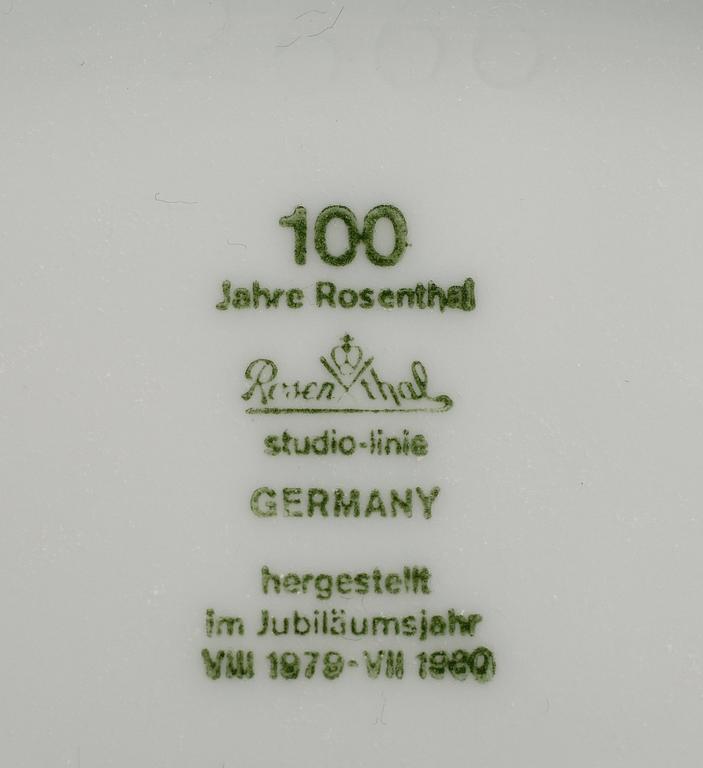 VAS, LOCKURNA SAMT KARAFF, porslin, Björn Wiinblad, Rosenthal.