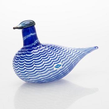 Oiva Toikka, a "Blue Bird" glass bird, signed O. Toikka, Nuutajärvi.
