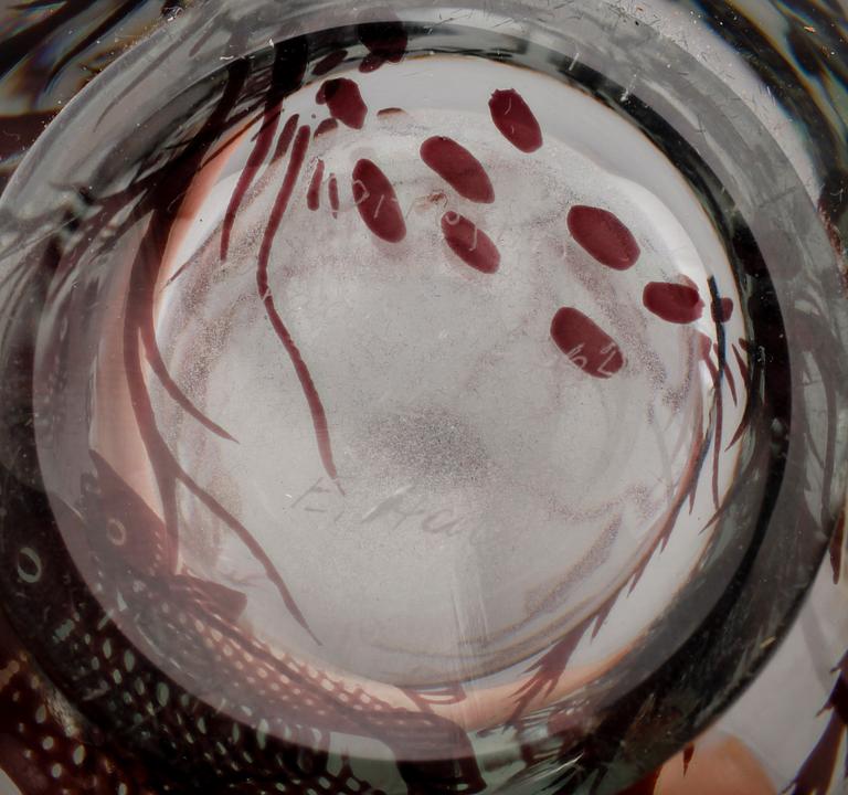 VAS, glas, fiskgraal, Edward Hald, Orrefors.
