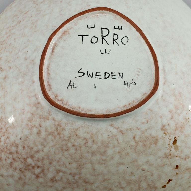 SKÅL, fajans, "Torro", Aune Laukkonen och Carl-Harry Stålhane, Rörstrand, 1900-talets mitt.