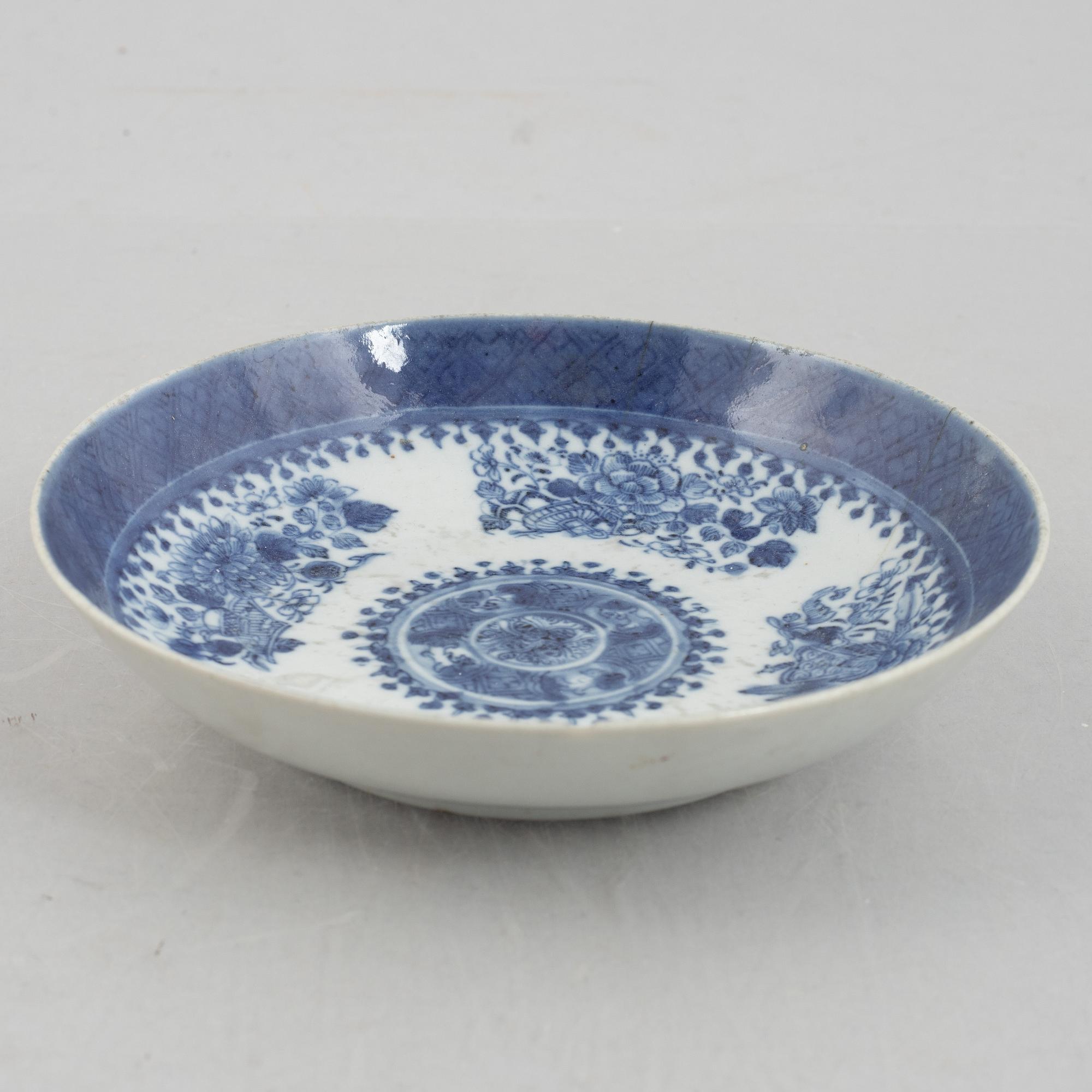 Parti porslin, fyra delar, Kina och sydostasien, 1700-1900-tal.
