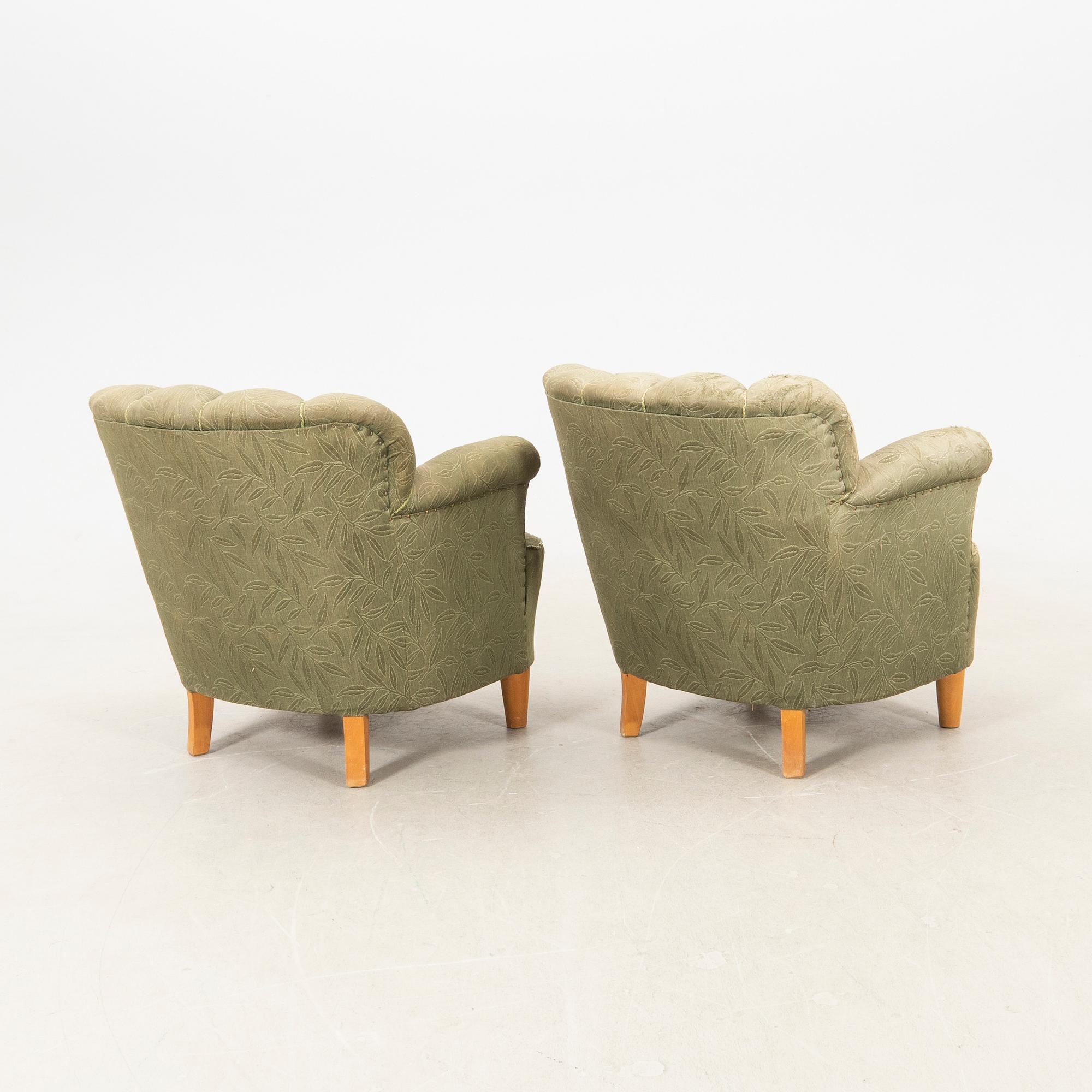 Fåtöljer ett par Swedish Modern  1940-tal.