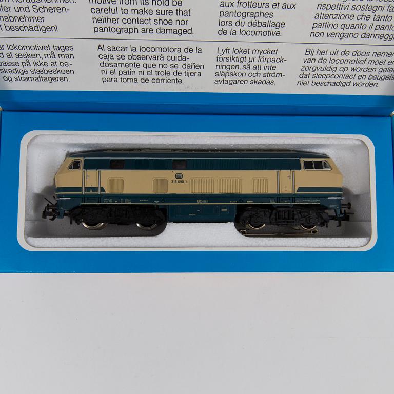 MÄRKLIN, 4 stycken lok, skala H0 Tyskland, 1970-tal.