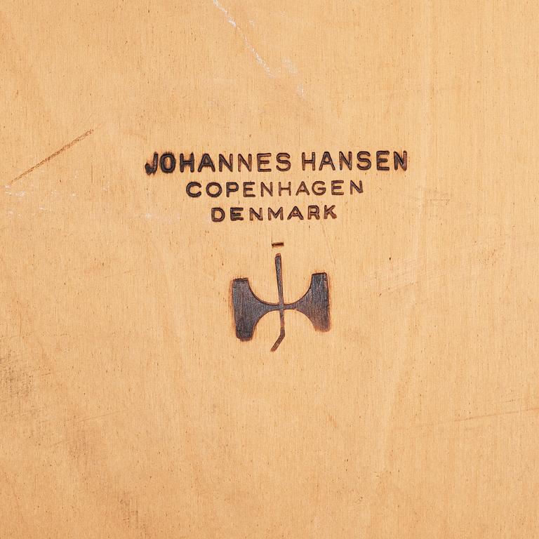 Hans J. Wegner, a pair of oak "JH 525" chairs, Johannes Hansen, Denmark 1960's.