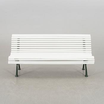 A Swedish cast iron park bench.