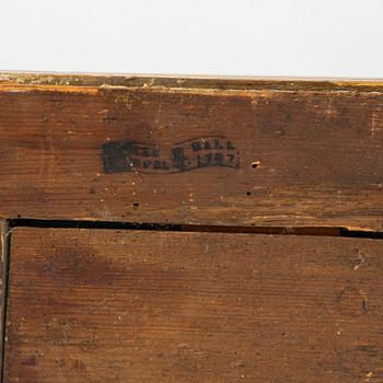 Spegel, Stockholmsarbete, 1700-talets slut, Gustaviansk.