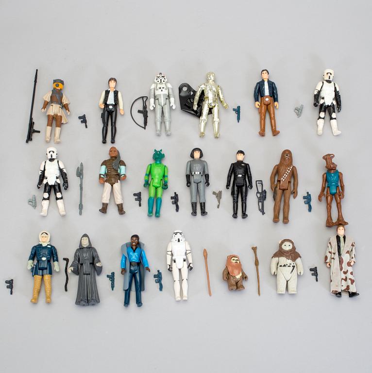 STAR WARS, 45 stycken figurer, Kenner, 1970/80-tal.