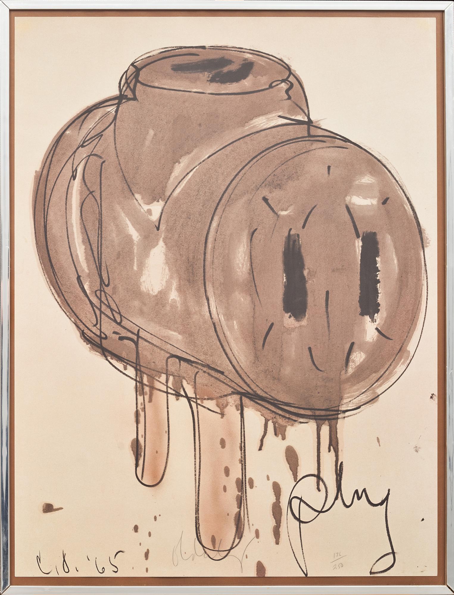 CLAES OLDENBURG, litografi, daterad i plåten 65, signerad, numrerad 176/250.