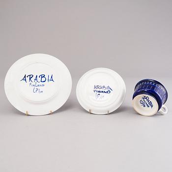 ULLA PROCOPÉ, A 21-piece 'Valencia' tea set for Arabia, Finland, 1970s.