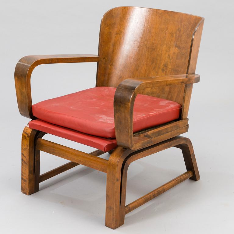CARL-JOHAN BOMAN, A 1930's 'Flexible chairs' for N. Bomanin Höyrypuusepäntehdas, Turku.