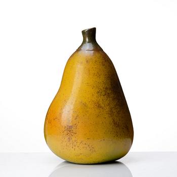 Hans Hedberg, a large faience sculpture of a pear, Biot, France.