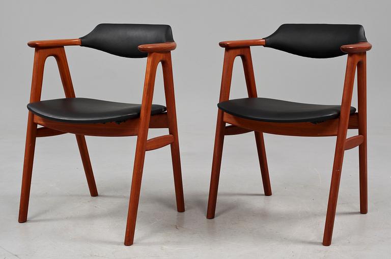 KARMSTOLAR, ett par, Erik Kirkegaard, Høng Stolefabrik, 1950/60-tal.