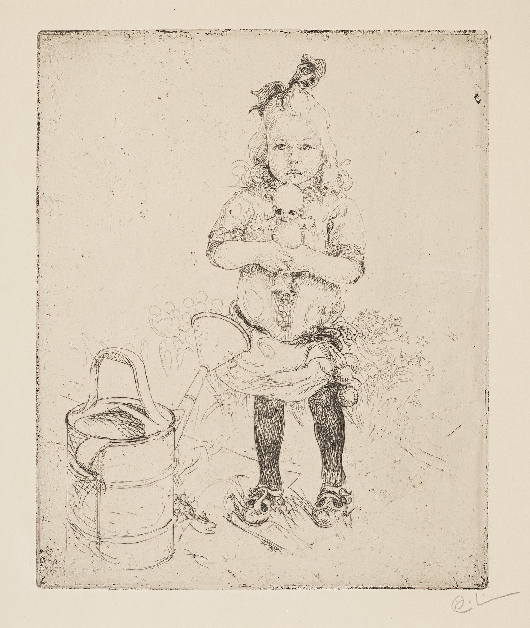 Carl Larsson, "The strange doll".