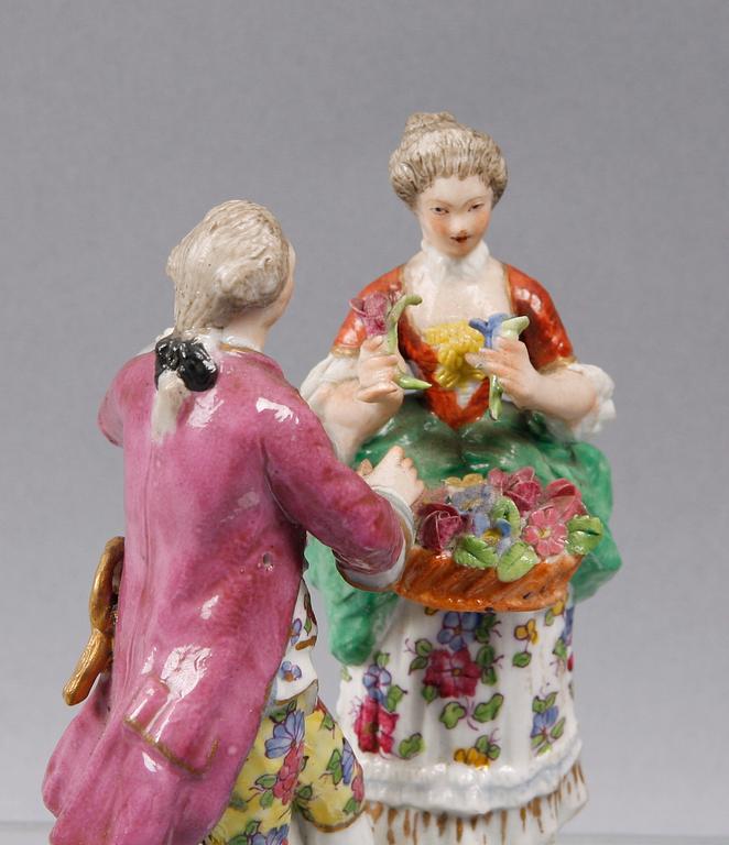 FIGURINER, porslin, meissen, 1800/1900-tal.