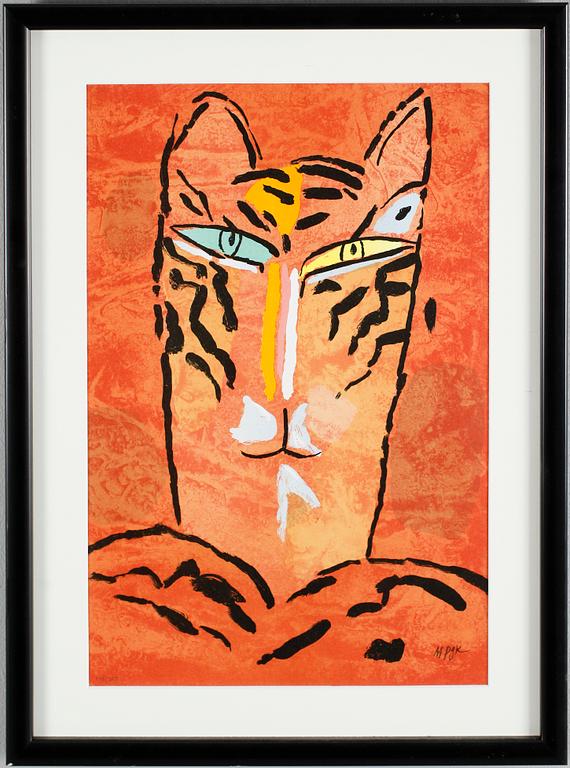 MADELEINE PYK, färglitografi, signerad, numrerad 110/325.