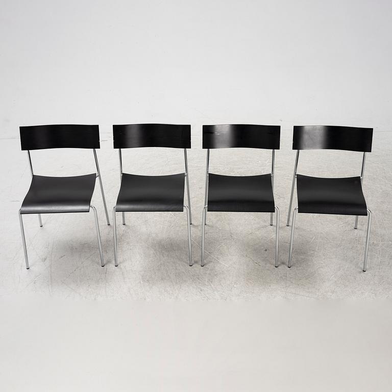 A set of four 'Campus' chairs by Johannes Foersom & Peter Hiort-Lorenzen for Lammhults, designed 1992.