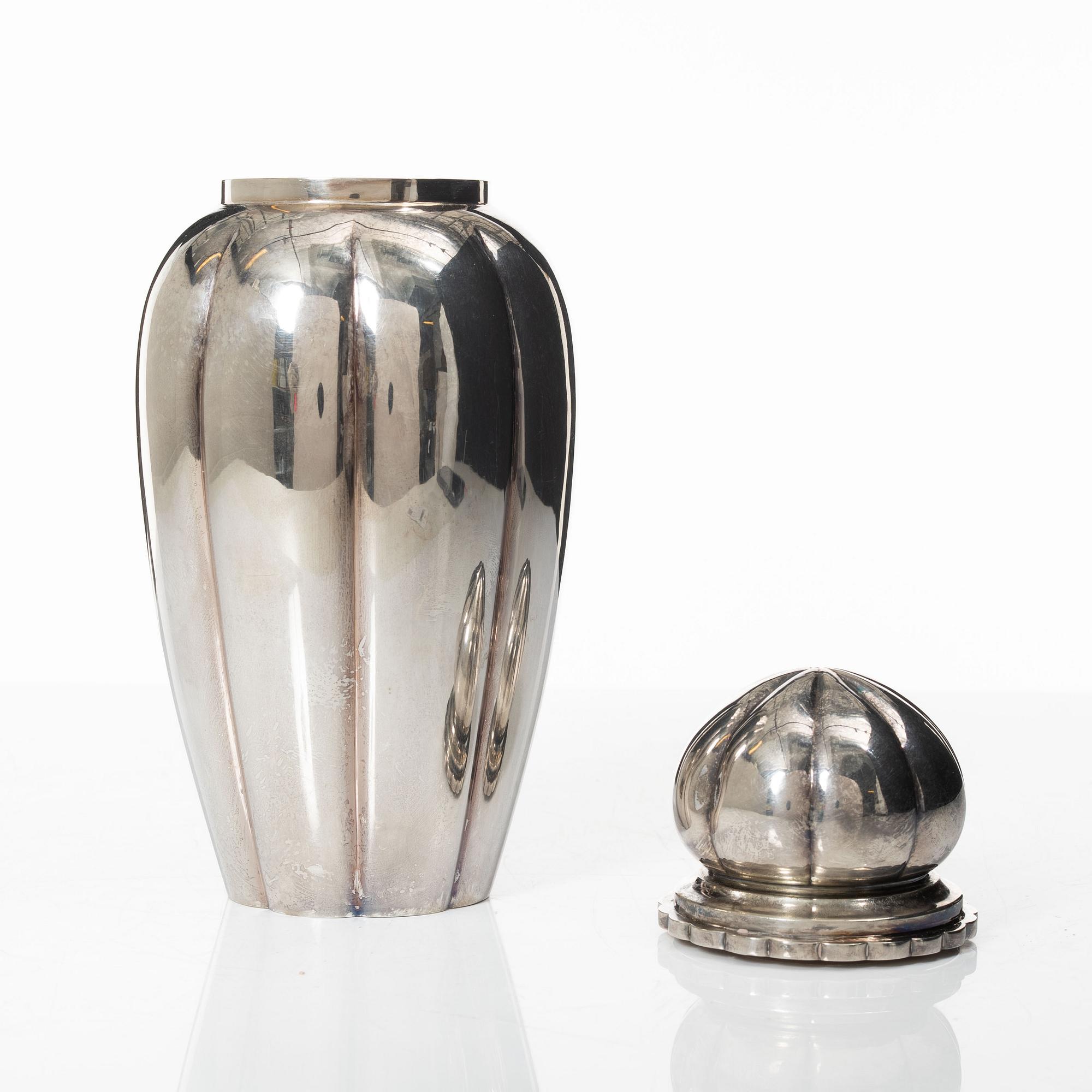 Cohr, cocktailshaker, silver, Danmark 1944.