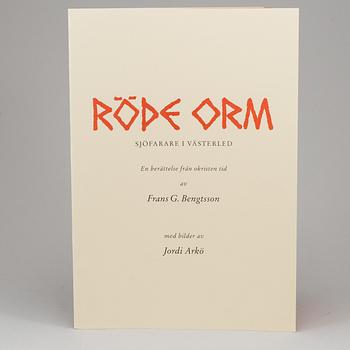 JORDI ARKÖ, 1 KASETT, "Röde Orm", med ca 105 litografier, signerade.