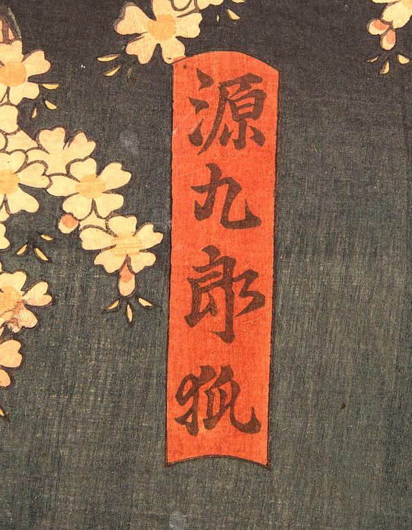 Utagawa Kunisada, träsnitt, Japan 1800-tal.