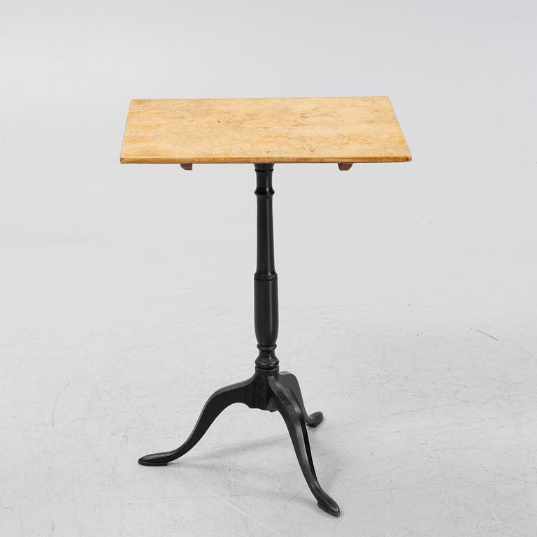 An early 19th century folding side table.