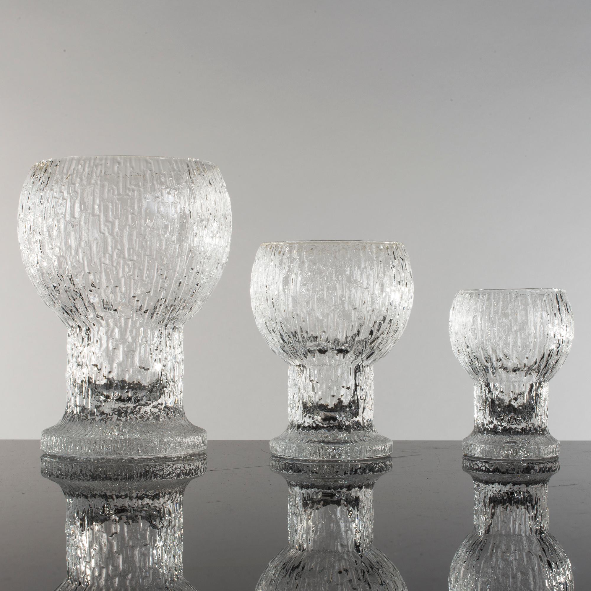 TIMO SARPANEVA, glasservis, 40 delar, glas, "Kekkerit", Iittala, 1970/80-tal.